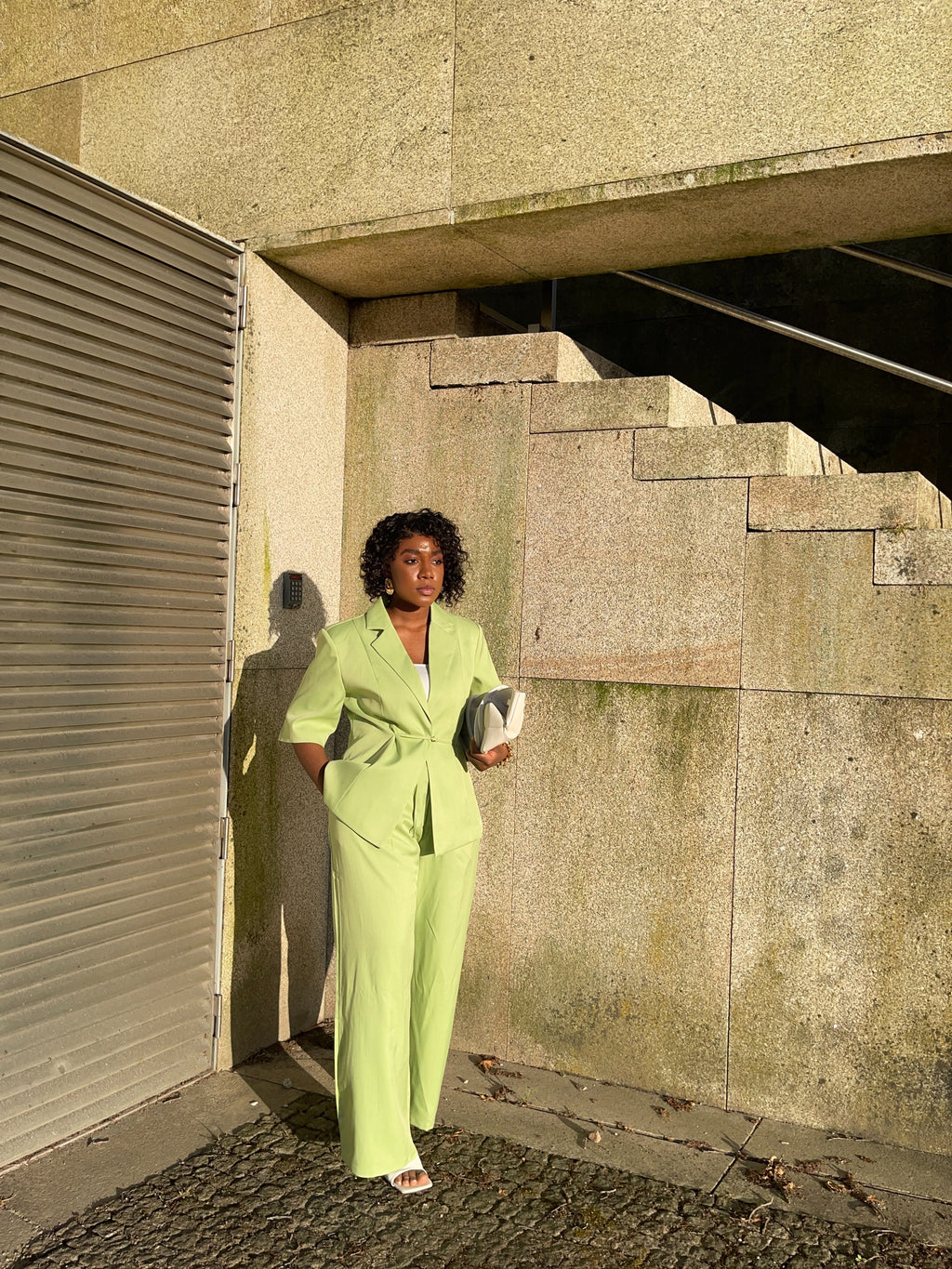 Conjunto Blazer e Calça Verde Lima