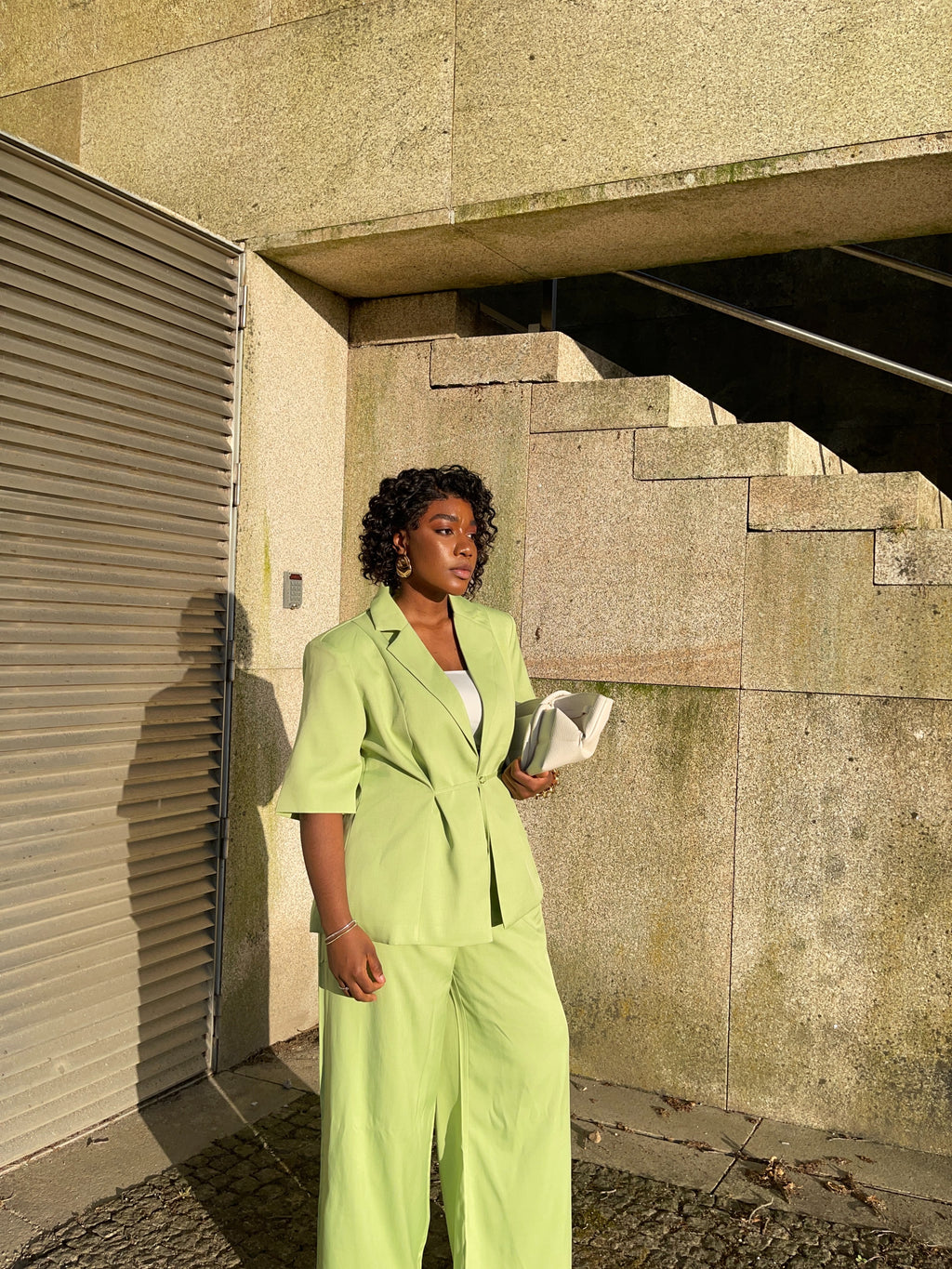 Conjunto Blazer e Calça Verde Lima