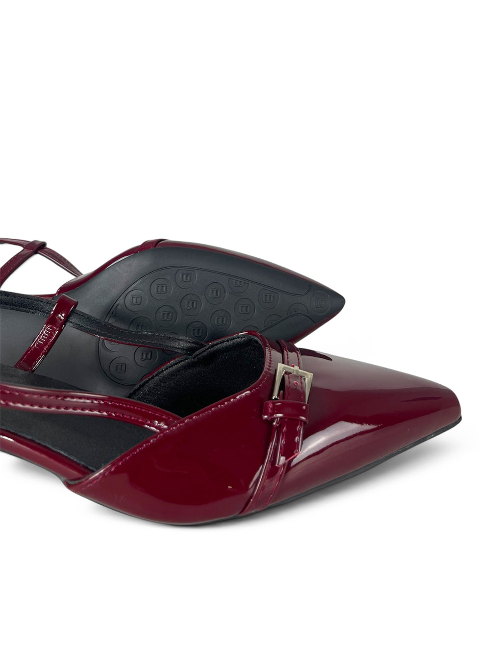 Slingback Verniz Bordeaux