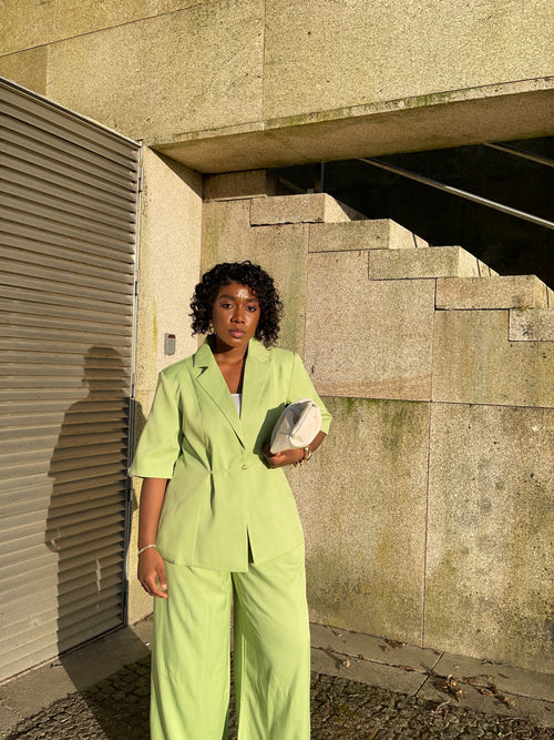 Conjunto Blazer e Calça Verde Lima