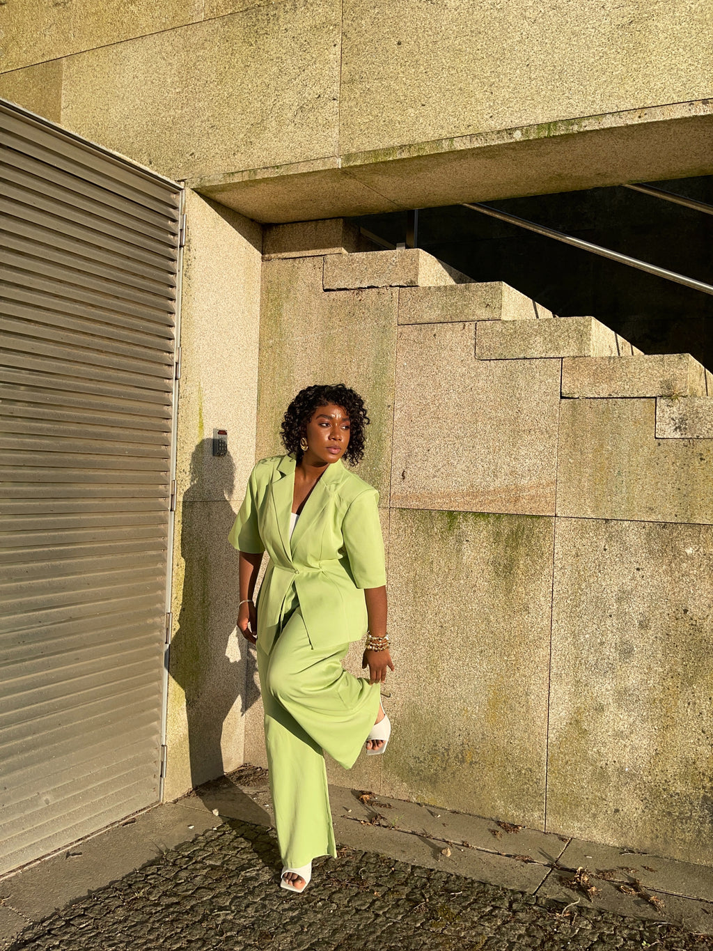 Conjunto Blazer e Calça Verde Lima