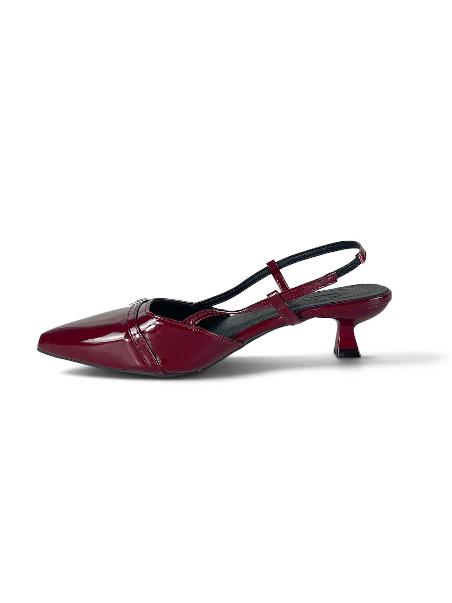 Slingback Verniz Bordeaux