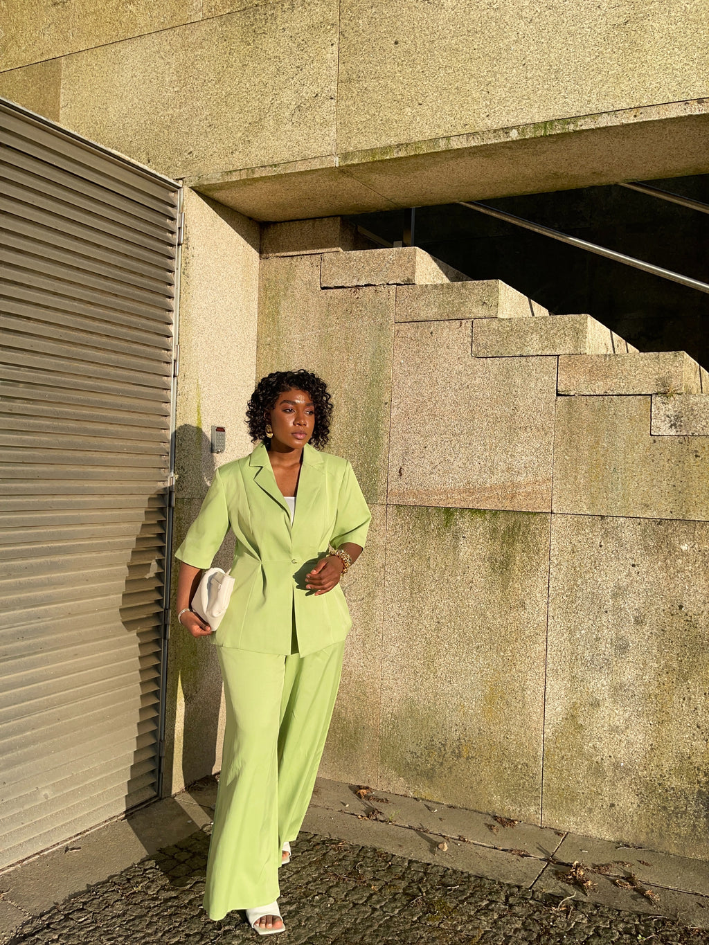 Conjunto Blazer e Calça Verde Lima