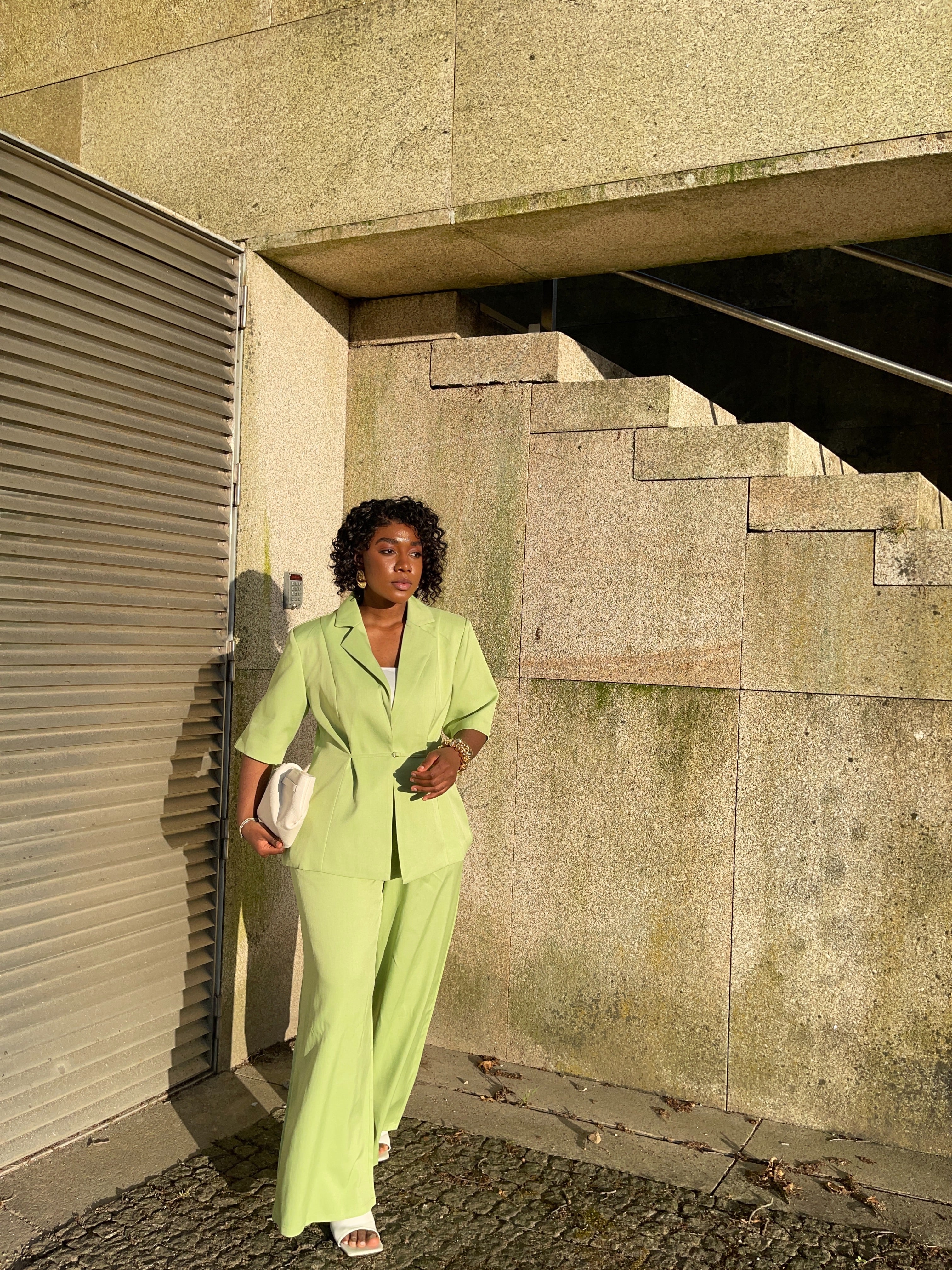 Conjunto Blazer e Calça Verde Lima