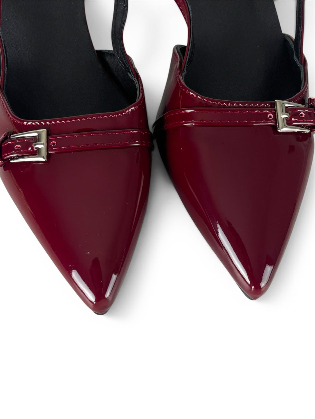 Slingback Verniz Bordeaux